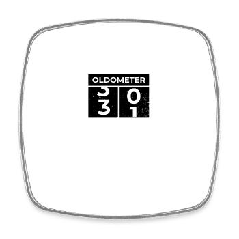 Oldometer 31st Birthday Funny Slogan Turning 31 - Square fridge magnet - white - Front