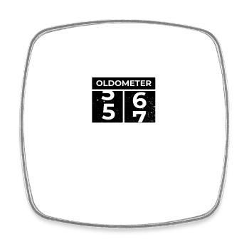 Oldometer 57th Birthday Funny Slogan Turning 57 - Square fridge magnet - white - Front