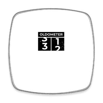 Oldometer 32nd Birthday Funny Slogan Turning 32 - Square fridge magnet - white - Front