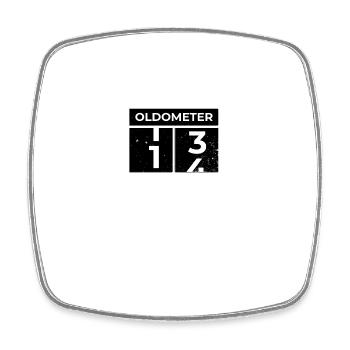 Oldometer 14th Birthday Funny Slogan Turning 14 - Square fridge magnet - white - Front