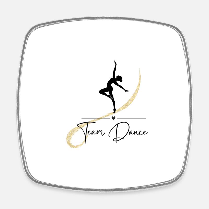 Danse d’équipe. Danse d’équipe. Passion. Cadeau - Magnet carré - blanc