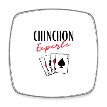 Chinchon Experte - Viereckiger Kühlschrankmagnet - Weiß - Vorne