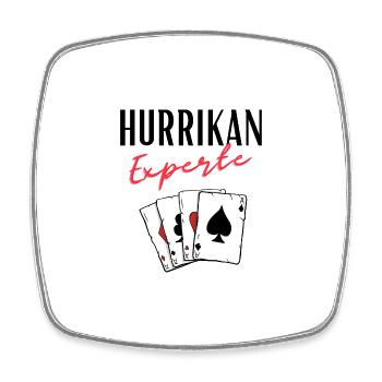 Hurricane Expert - Square fridge magnet - white - Front