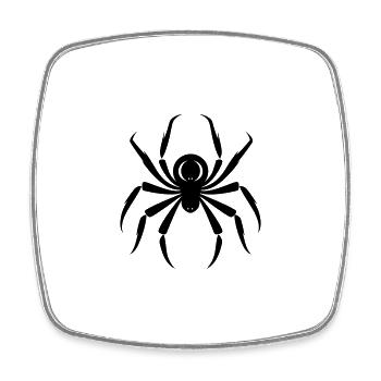 Spiders - Square fridge magnet - white - Front
