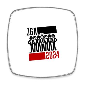 Junggesellenabschied Jga 2024 - Viereckiger Kühlschrankmagnet - Weiß - Vorne
