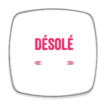 sorry this man is already taken - Square fridge magnet - white - Front