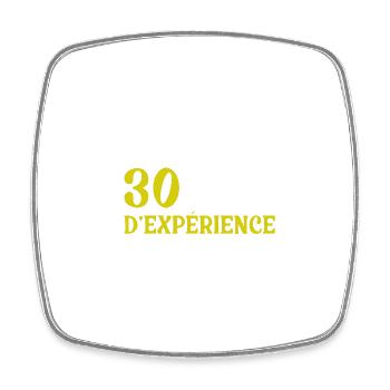 30 years - Square fridge magnet - white - Front