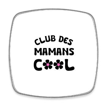 club des mamans cool - Magnet carré - blanc - Devant