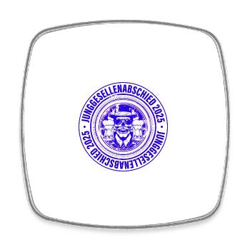 Bachelor Party 2025 Skull - Square fridge magnet - white - Front