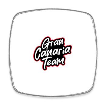 Gran Canaria Team - Viereckiger Kühlschrankmagnet - Weiß - Vorne