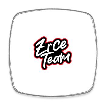 Zrce Team - Viereckiger Kühlschrankmagnet - Weiß - Vorne