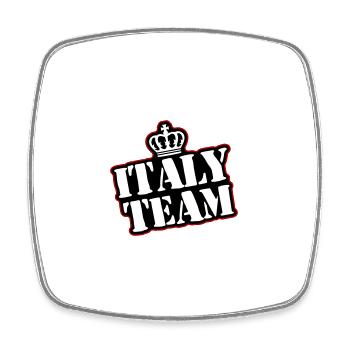 Italy Team - Square fridge magnet - white - Front