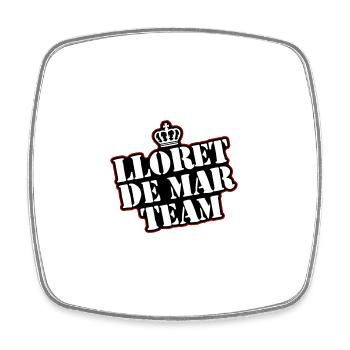 Vacances de l’équipe de Lloret de Mar - Magnet carré - blanc - Devant
