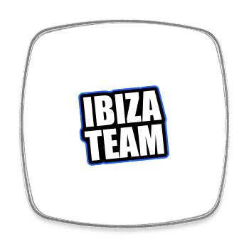 Ibiza Team Reisen Urlaub - Viereckiger Kühlschrankmagnet - Weiß - Vorne