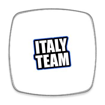 Italie Équipe Voyage Vacances - Magnet carré - blanc - Devant