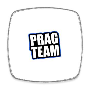 Vacances de voyage de l’équipe de Prague - Magnet carré - blanc - Devant