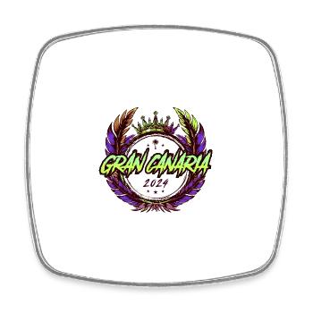 Gran Canaria 2024 Coloré - Magnet carré - blanc - Devant