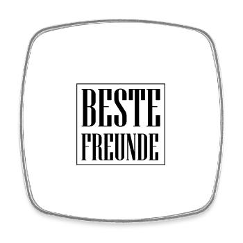 Meilleurs amis Amitié - Magnet carré - blanc - Devant