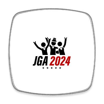Junggesellen Abschied 2024 - Viereckiger Kühlschrankmagnet - Weiß - Vorne