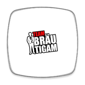 Team Groom Bachelor Party - Square fridge magnet - white - Front