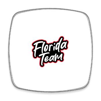 Florida Team - Square fridge magnet - white - Front