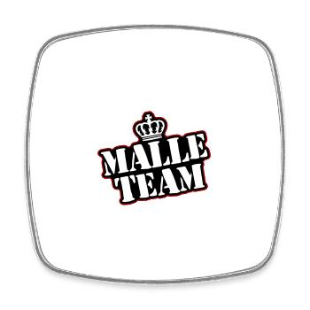 L’équipe Malle - Magnet carré - blanc - Devant