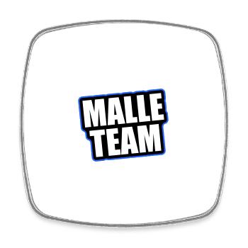 Malle Team Reisen Urlaub - Viereckiger Kühlschrankmagnet - Weiß - Vorne