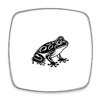 Frog Toad - Square fridge magnet - white - Front