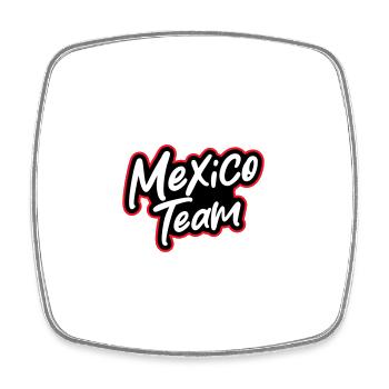 Mexico Team - Square fridge magnet - white - Front