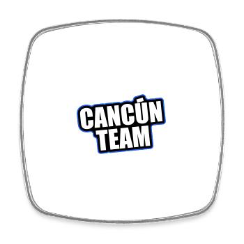 Vacances de voyage de l’équipe Cancun - Magnet carré - blanc - Devant