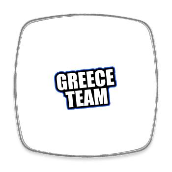 Greece Team Reisen Urlaub - Viereckiger Kühlschrankmagnet - Weiß - Vorne