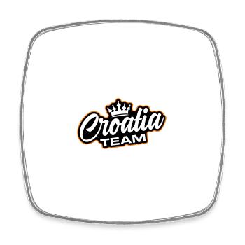 Croatia Team - Square fridge magnet - white - Front