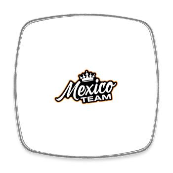 Mexiko Team - Viereckiger Kühlschrankmagnet - Weiß - Vorne