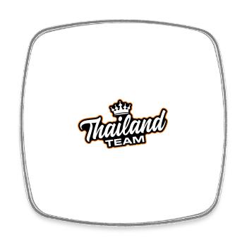 Thailand Team - Viereckiger Kühlschrankmagnet - Weiß - Vorne