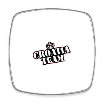 Croatia Team - Square fridge magnet - white - Front