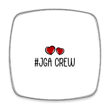 Enterrement de vie de jeune fille Bachelorette Crew - Magnet carré - blanc - Devant