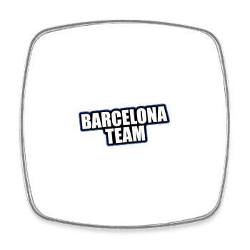 Vacances de voyage de l’équipe de Barcelone - Magnet carré - blanc - Devant