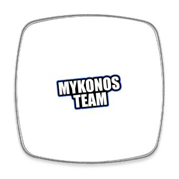 Mykonos Team Travel Holidays - Magnet carré - blanc - Devant
