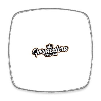 Formentera Team - Viereckiger Kühlschrankmagnet - Weiß - Vorne