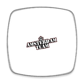 Amsterdam Team - Square fridge magnet - white - Front