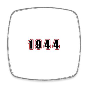 1944 Jahr Geburtstag - Viereckiger Kühlschrankmagnet - Weiß - Vorne