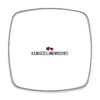 Hen Party Heart - Square fridge magnet - white - Front