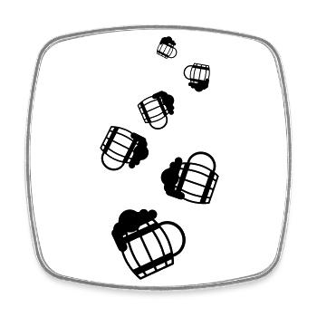 Beer Icon Icon - Square fridge magnet - white - Front