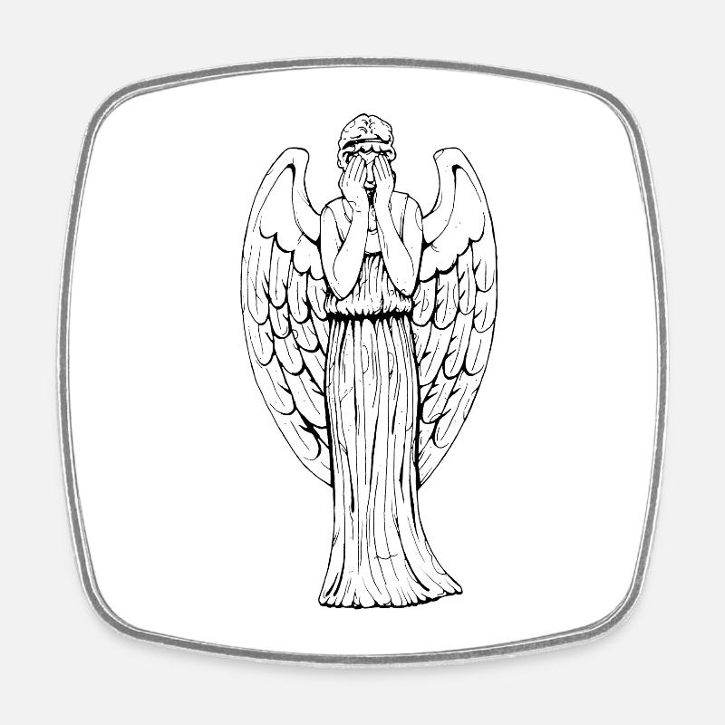 Don't Blink - Magnet carré - blanc