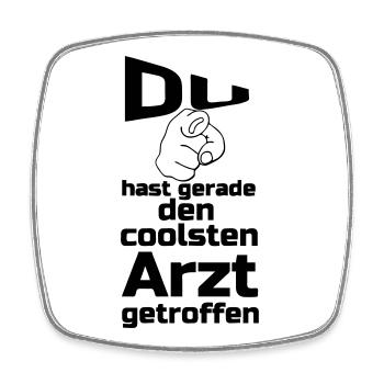 Coolster Arzt Geschenk - Viereckiger Kühlschrankmagnet - Weiß - Vorne