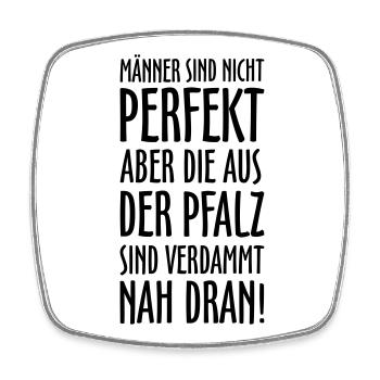 Pfälzer Männer aus der Pfalz - Viereckiger Kühlschrankmagnet - Weiß - Vorne