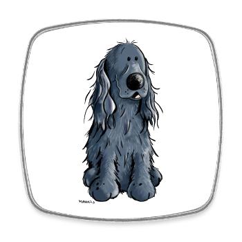 Drôle Cocker Spaniel - Magnet carré - blanc - Devant