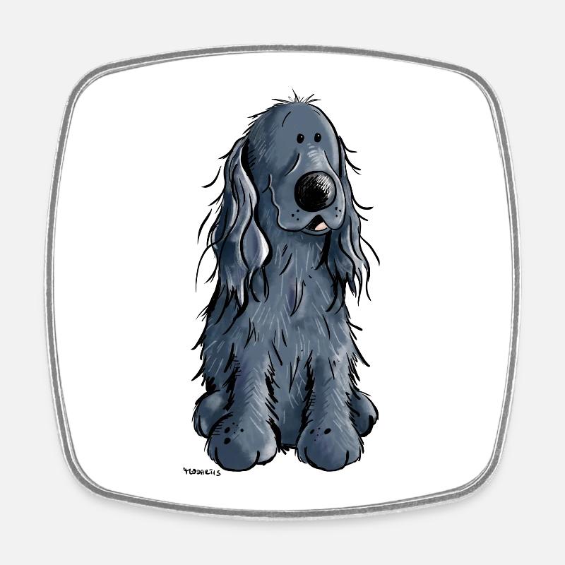 Süßer Cocker Spaniel - Viereckiger Kühlschrankmagnet - Weiß