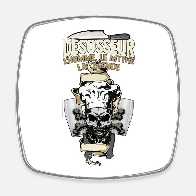 desosseur - Magnet carré - blanc