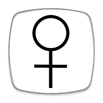 Women's Day - Square fridge magnet - white - Front